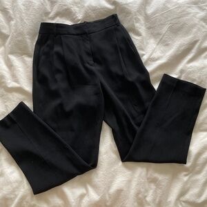 aritzia babaton straight leg black dress pant
